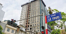 Chủ đầu tư tòa nhà 8B Lê Trực vẫn tìm cách trốn tránh, không hợp tác xử lí vi phạm