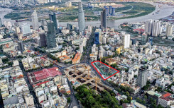 Cận cảnh khu đất vàng tứ giác Bến Thành đang xây hai tòa tháp 55 tầng vừa được phép mở bán của Bitexco