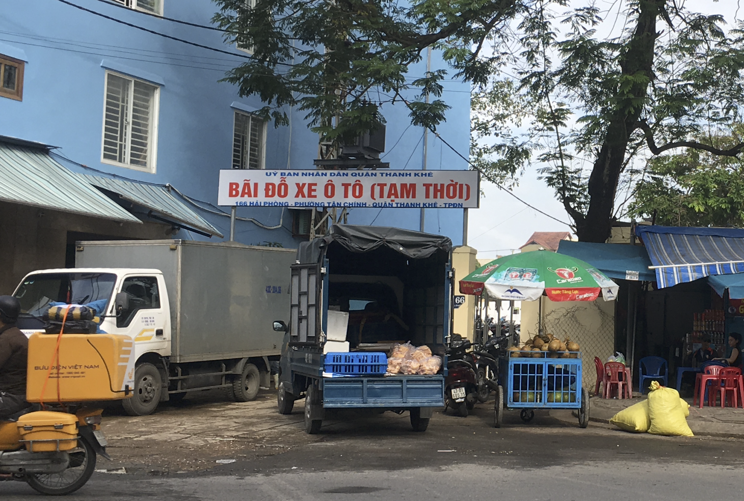 Đà Nẵng cấm đỗ xe khu vực bãi đỗ xe tạm 166 Hải Phòng - Ảnh 1.