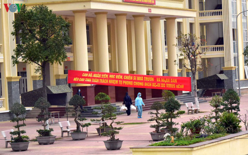 Cận cảnh khu vực cách li Covid-19 tại Trường Quân sự Sơn Tây - Ảnh 11. Cận cảnh khu vực cách li Covid-19 tại Trường Quân sự Sơn Tây - Ảnh 11.