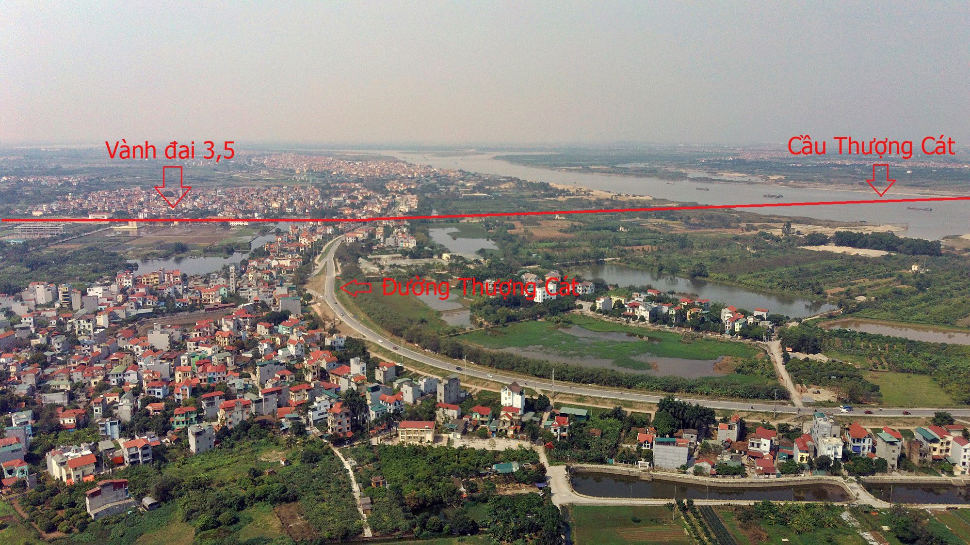 Cầu sẽ mở theo qui hoạch ở Hà Nội: Toàn cảnh cầu Thượng Cát nối Bắc Từ Liêm với Đông Anh - Ảnh 3. Cầu sẽ mở theo qui hoạch ở Hà Nội: Toàn cảnh cầu Thượng Cát nối Bắc Từ Liêm với Đông Anh - Ảnh 3.