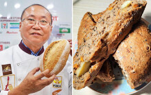 Vua bánh mì Kao Siêu Lực làm bánh siêu dinh dưỡng từ  quả óc chó, nho Mỹ tặng y bác sĩ chống dịch Covid-19