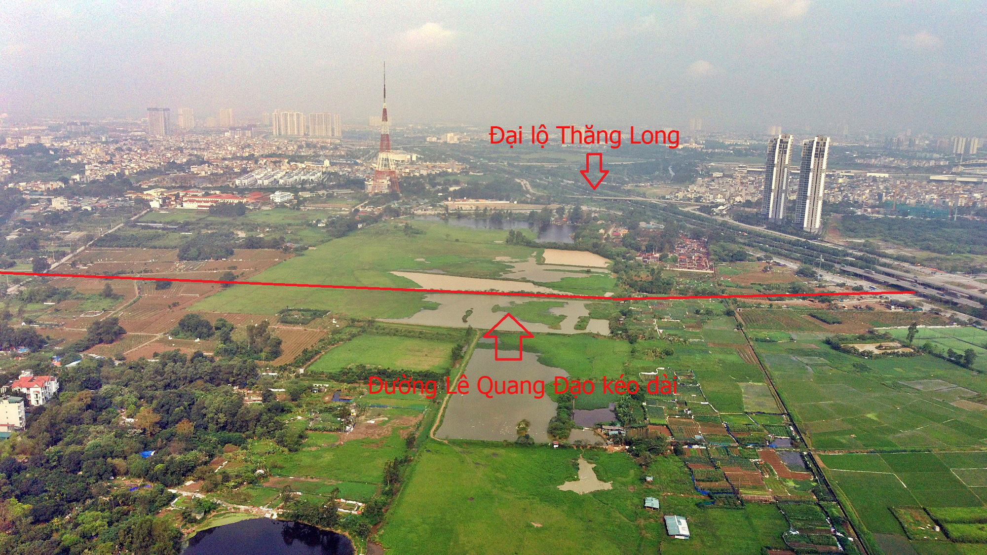 Đường sẽ mở theo qui hoạch ở Hà Nội: Toàn cảnh đường Lê Quang Đạo kéo dài qua KĐT Dương Nội - Ảnh 3. Đường sẽ mở theo qui hoạch ở Hà Nội: Toàn cảnh đường Lê Quang Đạo kéo dài qua KĐT Dương Nội - Ảnh 3.