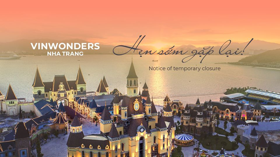 VinWonders Nha Trang thông báo đóng cửa đến hết ngày 6/4 - Ảnh 1. VinWonders Nha Trang thông báo đóng cửa đến hết ngày 6/4 - Ảnh 1.