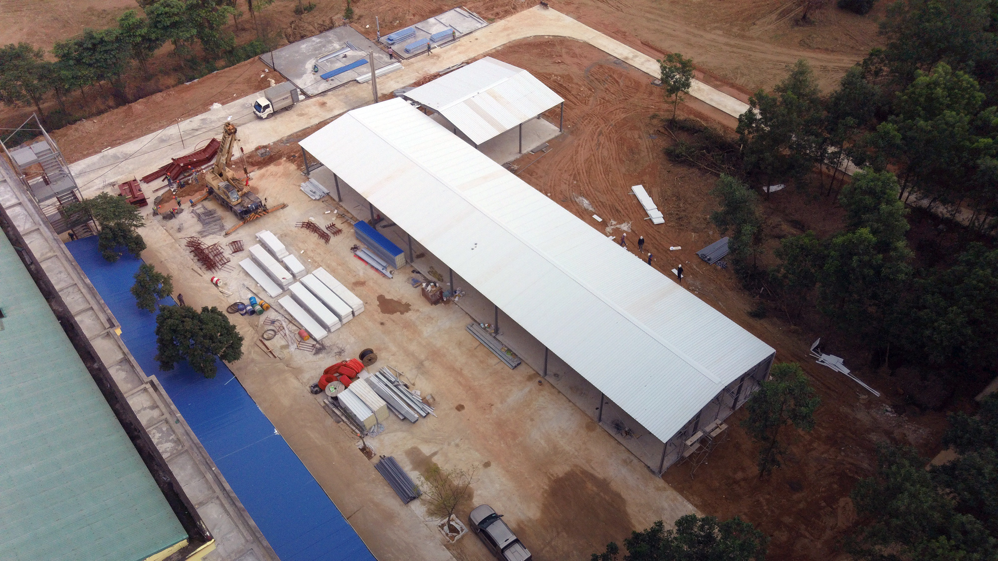 Hà Nội sửa xong bệnh viện bỏ hoang ở Mê Linh làm khu cách li chống dịch Covid-19 - Ảnh 9. Hà Nội sửa xong bệnh viện bỏ hoang ở Mê Linh làm khu cách li chống dịch Covid-19 - Ảnh 9.