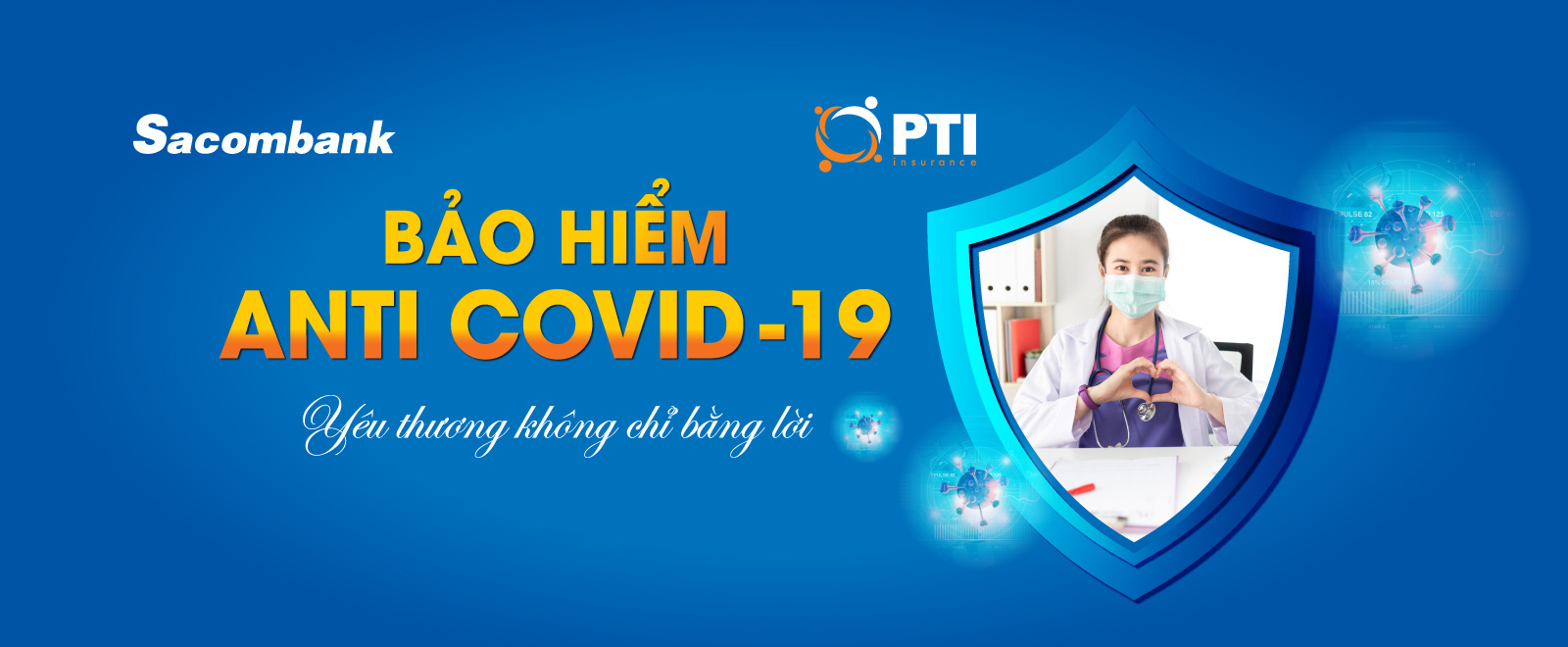 Sacombank triển khai sản phẩm bảo hiểm Anti Covid–19 - Ảnh 1. Sacombank triển khai sản phẩm bảo hiểm Anti Covid–19 - Ảnh 1.