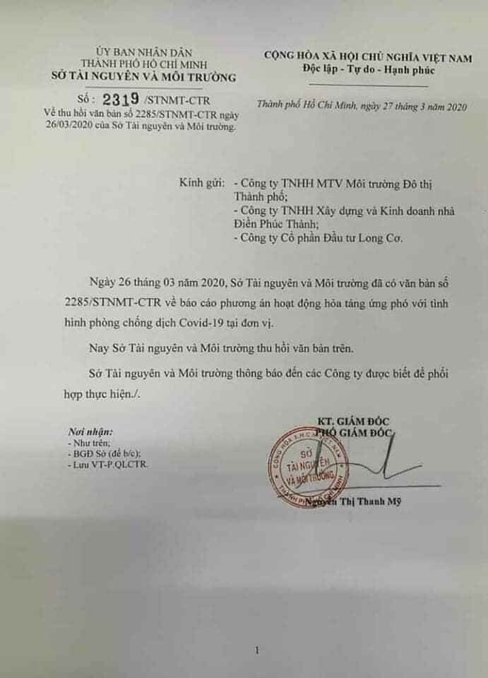 TP HCM nhận sai sót về văn bản hỏa táng trong dịch Covid-19 gây hoang mang - Ảnh 1. TP HCM nhận sai sót về văn bản hỏa táng trong dịch Covid-19 gây hoang mang - Ảnh 1.