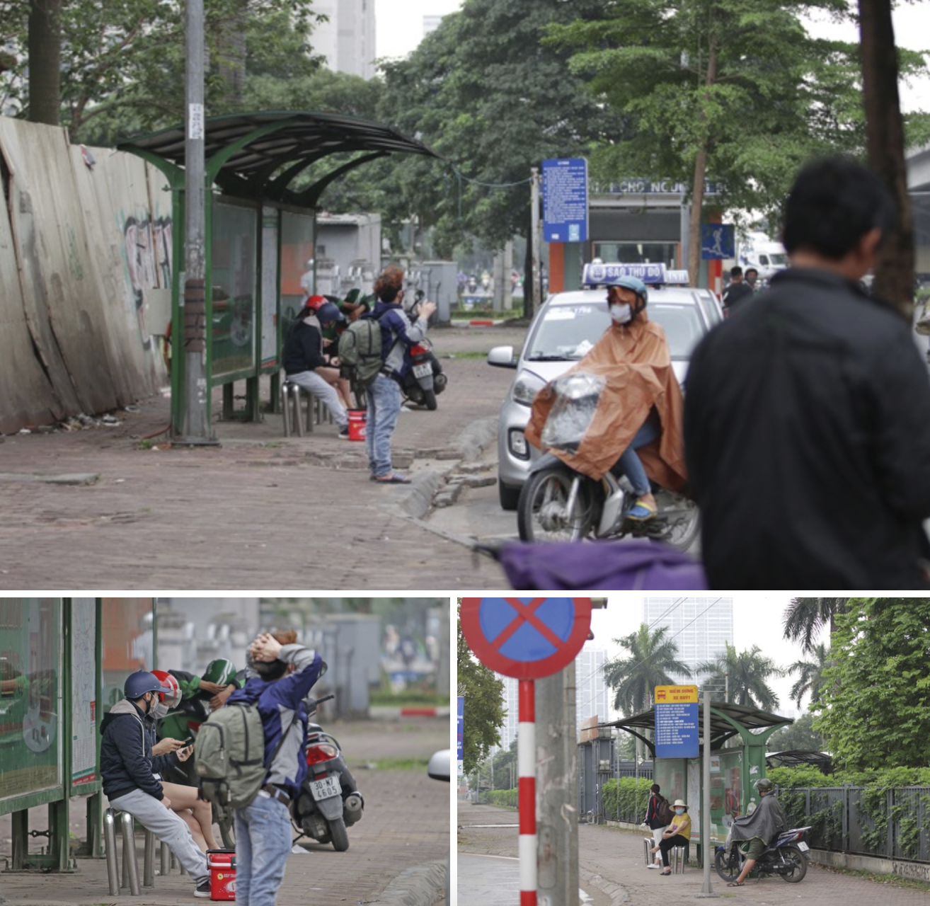Hà Nội: Nhiều hành khách ngẩn ngơ ngồi đợi hàng giờ ở trạm xe buýt - Ảnh 5. Hà Nội: Nhiều hành khách ngẩn ngơ ngồi đợi hàng giờ ở trạm xe buýt - Ảnh 5.