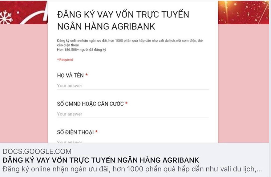 Lợi dụng dịch Covid-19 để lừa đảo vay vốn, chiếm đoạt tiền trong tài khoản ngân hàng - Ảnh 1. Lợi dụng dịch Covid-19 để lừa đảo vay vốn, chiếm đoạt tiền trong tài khoản ngân hàng - Ảnh 1.
