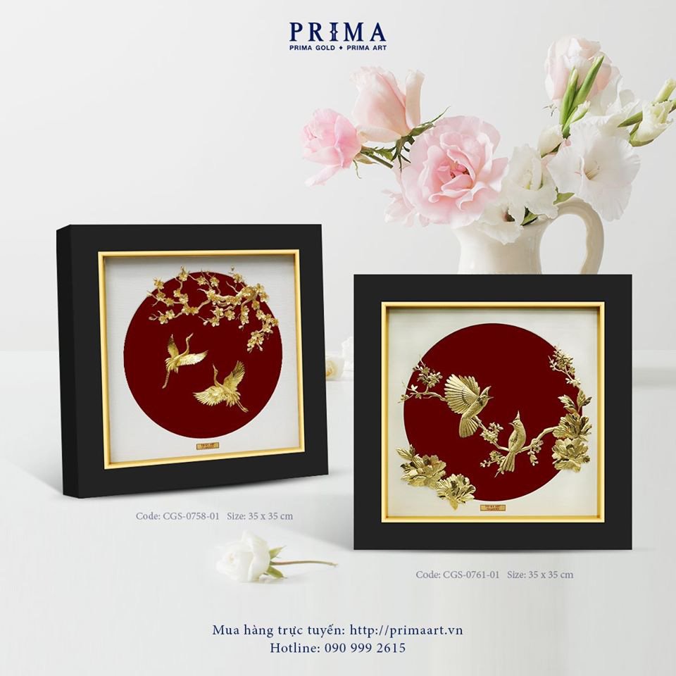 Chiêm ngưỡng những bức tranh vàng làm quà tặng 8-3 - Ảnh 2. Chiêm ngưỡng những bức tranh vàng làm quà tặng 8-3 - Ảnh 2.