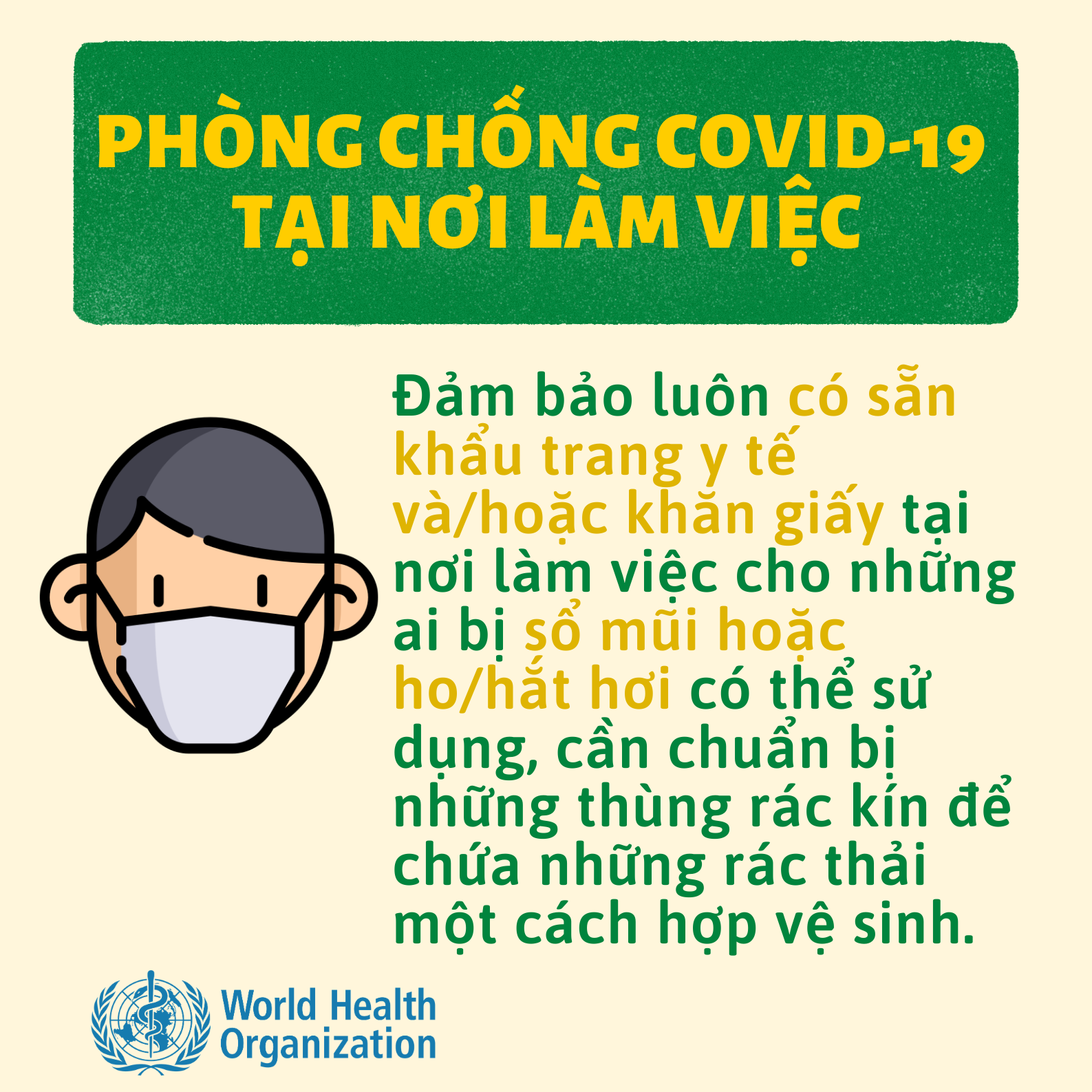 WHO khuyến cáo cách phòng chống COVID-19 tại nơi làm việc và khi tham dự hội nghị hoặc sự kiện - Ảnh 3. WHO khuyến cáo cách phòng chống COVID-19 tại nơi làm việc và khi tham dự hội nghị hoặc sự kiện - Ảnh 3.