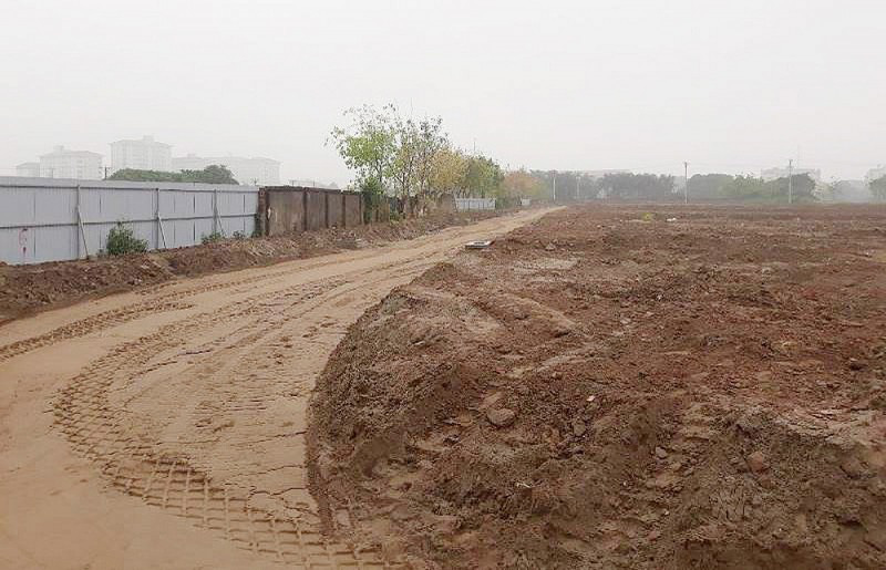 Dự án đang thi công hạ tầng những ngày đầu tháng 4/2020. (Ảnh: BXD). Dự án đang thi công hạ tầng những ngày đầu tháng 4/2020. (Ảnh: BXD).