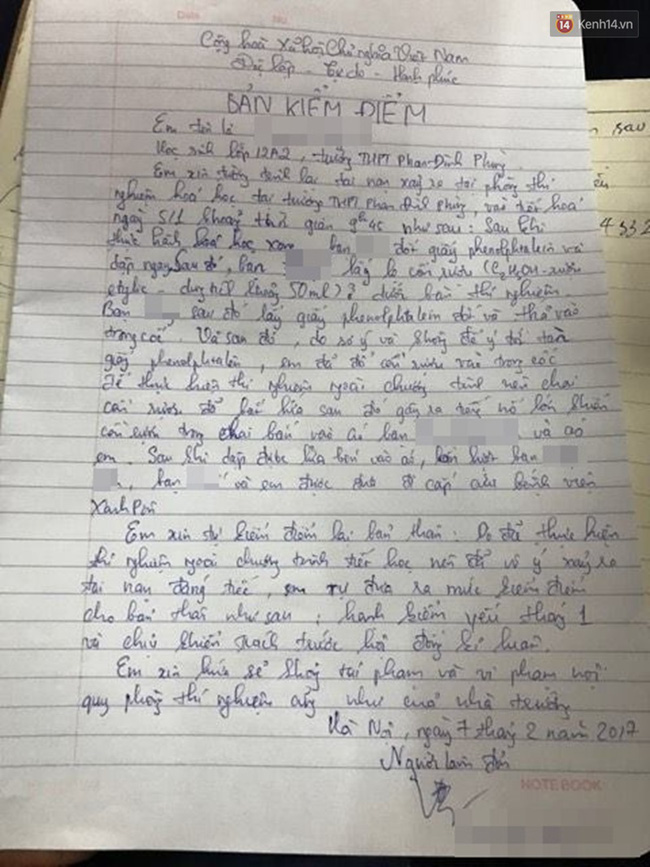 tam su cua nam sinh gay ra vu no khien nu sinh thpt phan dinh phung bi bong nang