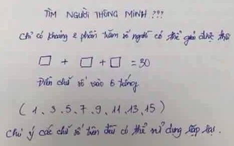 dap an bai toan tim nguoi thong minh