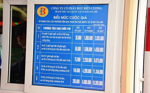 mien phi cho nhieu loai xe di tren quoc lo 18 trong dip tet