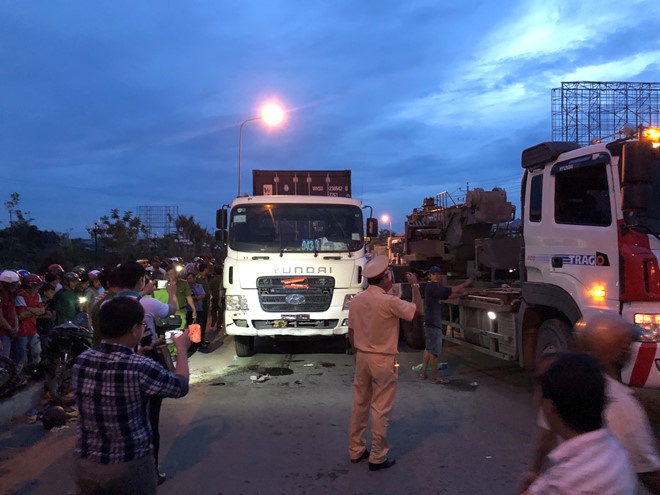 loi khai cua tai xe container gay tai nan giao thong o ben luc
