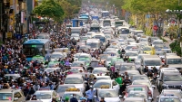 an giang un tac keo dai gan 3 km khu vuc pha vam cong