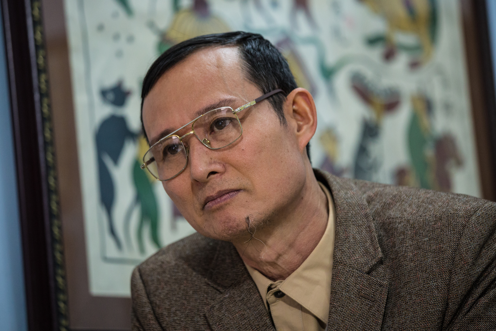 lang tranh dong ho tren duong hoa than lang vang ma