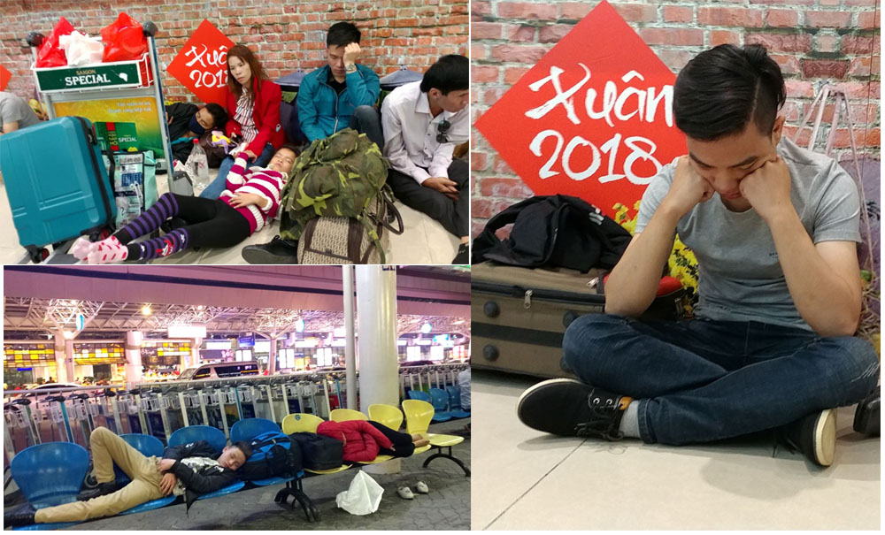 suot dem vat vo o tan son nhat cho chuyen bay ve que don tet