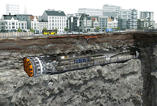 tuyen metro nhon ga ha noi dung robot dao ham tu thang 4