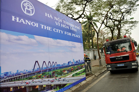 hoi nghi trump kim an ninh tang cuong tai nhieu khu vuc o ha noi