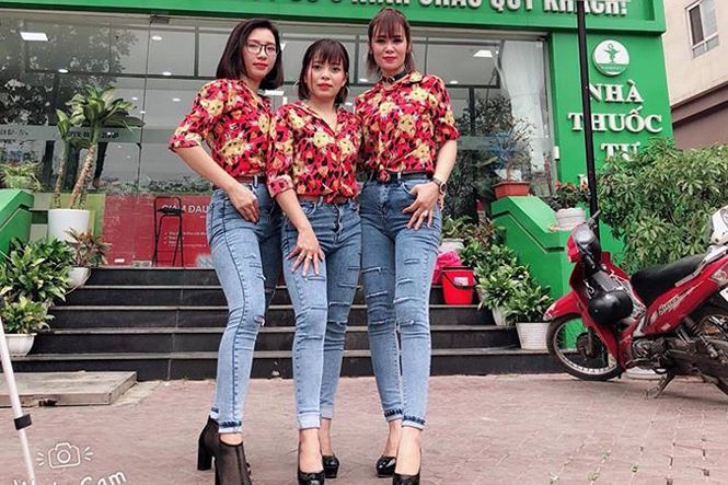 xon xao nhom co gai tre ban xoi kem quay