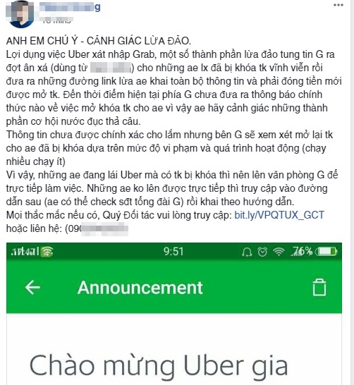 vu grab an xa cho tai xe nhan dip uber ve cung nha an hue cuoi cung co chinh xac
