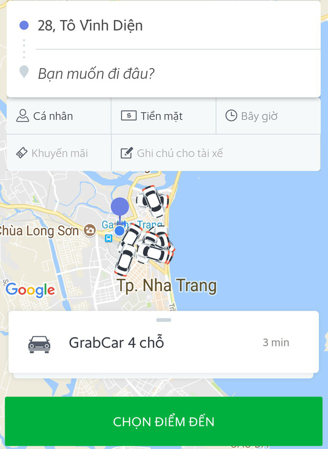 lo giao thong qua tai khanh hoa phan doi dich vu grabcar