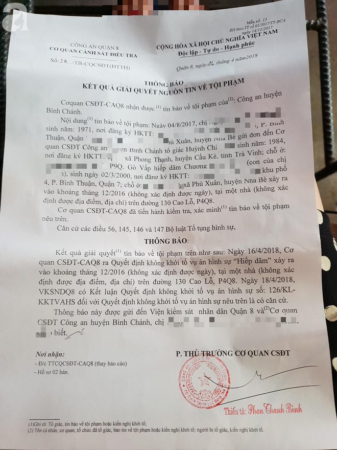 vu be gai 16 tuoi bi hiep dam den sinh con vi sao khong khoi to vu an hinh su