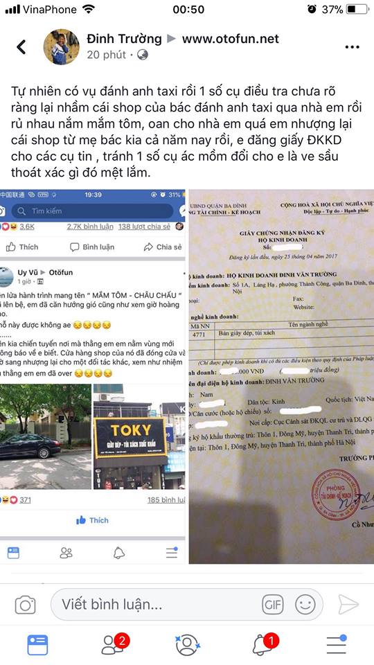 bi nem mam tom oan sau vu tai xe mercedes danh taxi mai linh