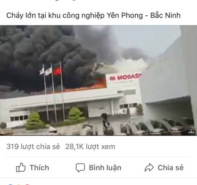 thuc hu thong tin chay lon tai khu cong nghiep yen phong