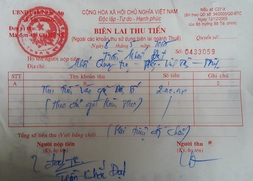 khai sinh con thu 3 phai nop phat bo tu phap noi gi