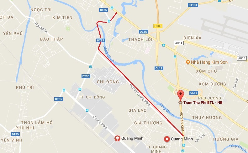 tinh lo lanh du vi xe ne tram thu phi bac thang long noi bai