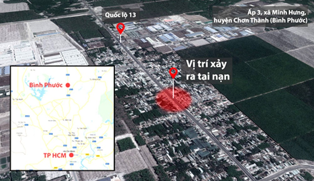 nhung hinh anh tang thuong tai noi chay xe bon cho xang khien 6 nguoi chet o binh phuoc