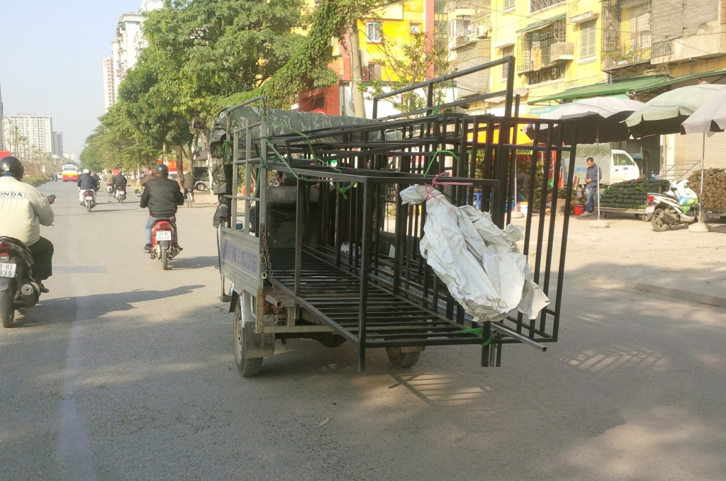 ha noi xe ba banh cho hang cong kenh lai dieu pho