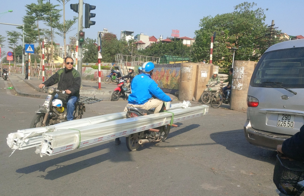 ha noi xe ba banh cho hang cong kenh lai dieu pho