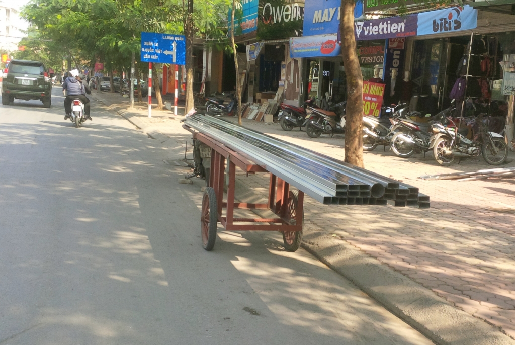 ha noi xe ba banh cho hang cong kenh lai dieu pho