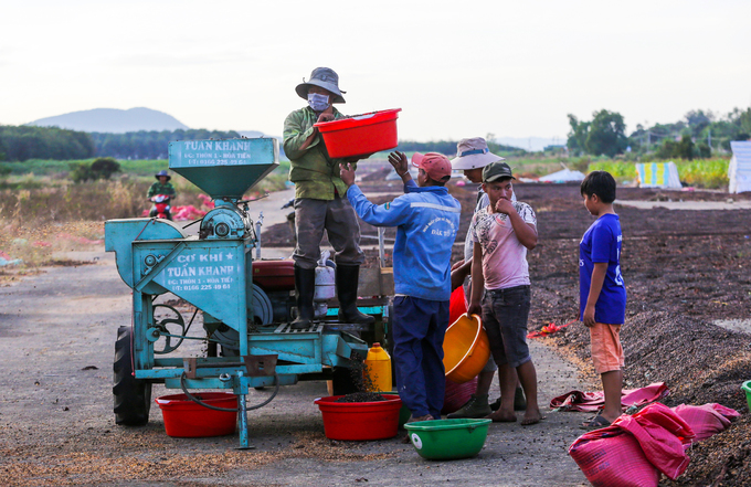 dung choi phoi ca phe tren san bay bo hoang o kon tum