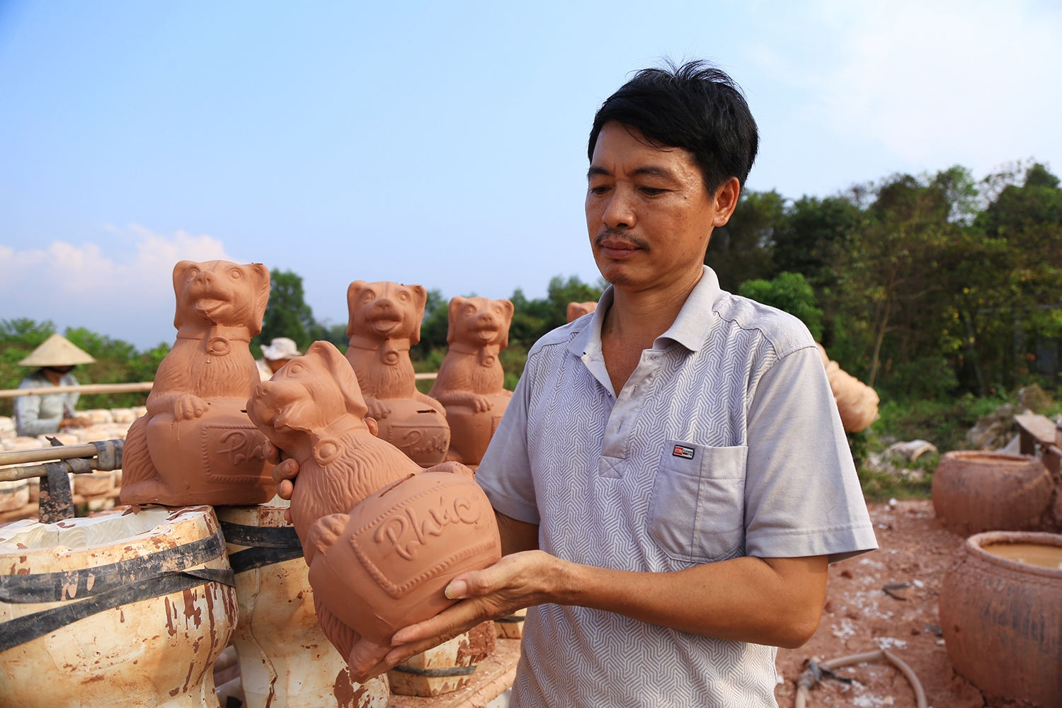 lang gom binh duong san xuat cho vang tai loc don tet mau tuat 2018