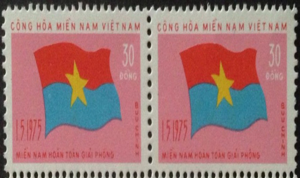 dau an ngay giai phong mien nam 3041975 tren nhung con tem buu chinh