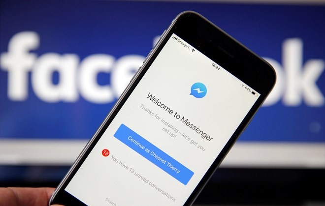 my gay ap luc doi facebook cho nghe len nguoi dung messenges