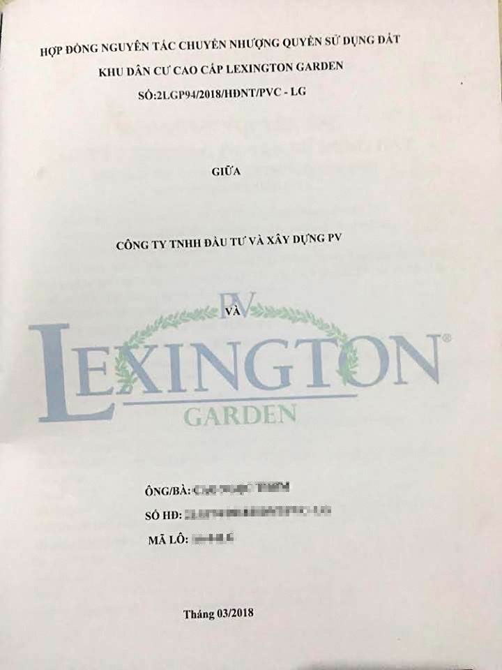 sau lum xum ve chung chi quy hoach gia tinh long an chi ra loat sai pham tai du an lexington garden
