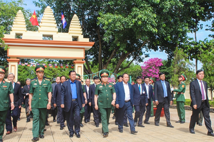 thu tuong campuchia hun sen tham di tich doan 125 o dong nai
