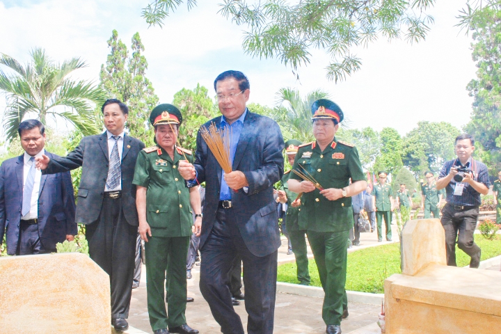 thu tuong campuchia hun sen tham di tich doan 125 o dong nai
