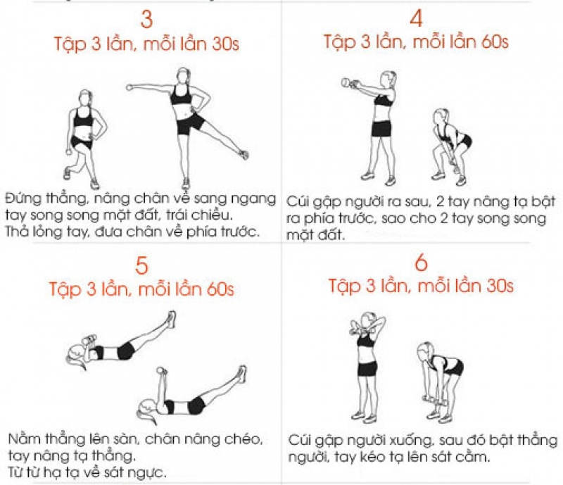 10 bai tap ta day mo thua giup vong eo 6 mui