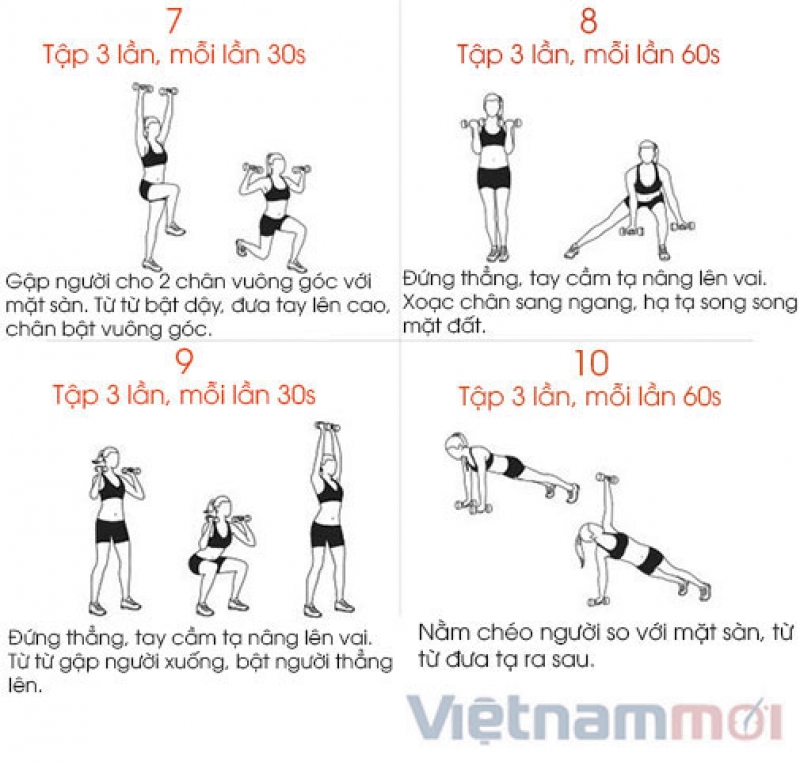 10 bai tap ta day mo thua giup vong eo 6 mui