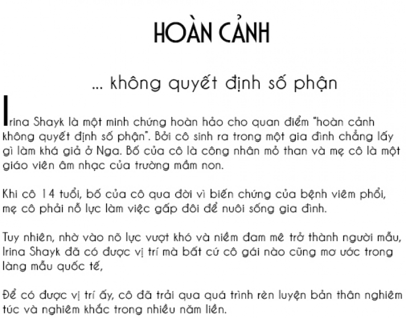 la phu nu neu khong co tien cung phai dep nhu co ay