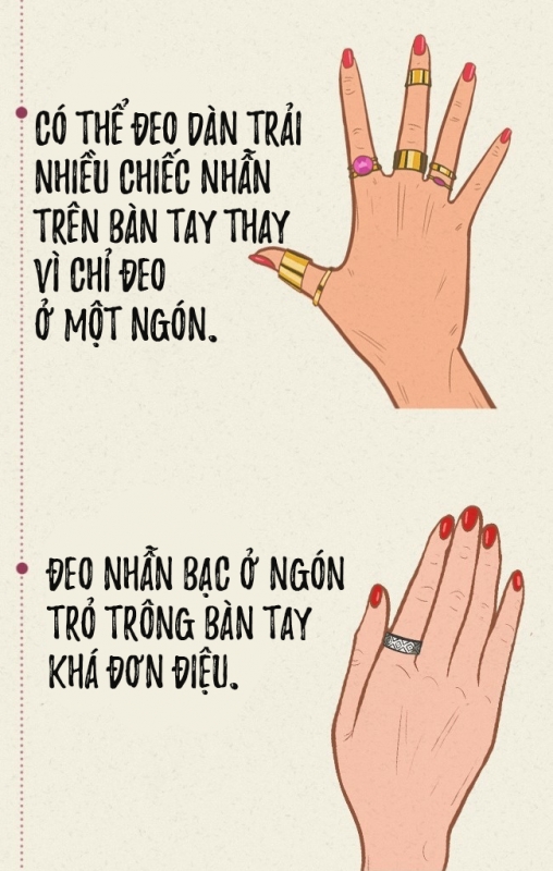 so tay deo nhan dung cach cho moi co gai