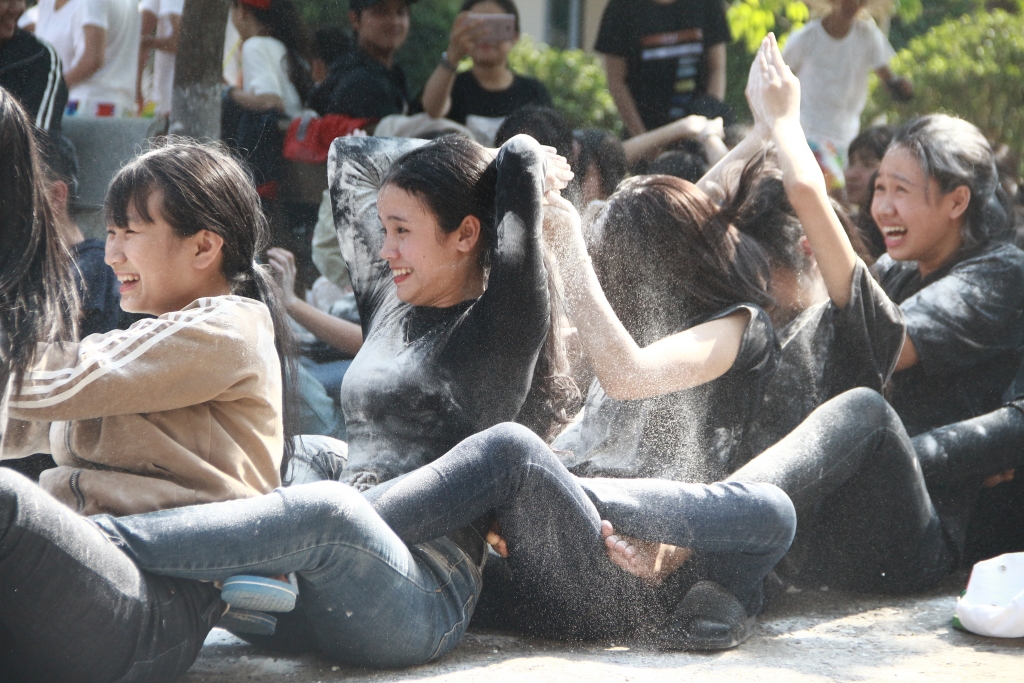 hoc sinh hao hung tham gia bat ca mo luon nhan dip 87 nam thanh lap doan