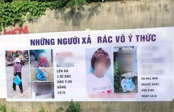 Bêu tên người xả rác: Người treo băng rôn phải xin lỗi người bị bêu tên?